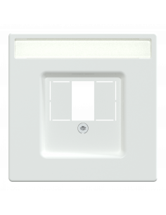 D-Life enjoliveur pour prise conn multimédia porte-étiquette blanc lotus SCHNEIDER MEG4250-6035 2