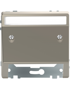 D-Life enjoliveur incliné supp conn multimédia porteétiquette métal nickel SCHNEIDER MEG4540-6050
