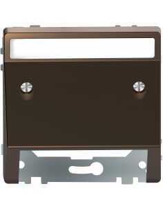 D-Life enjoliveur incliné supp conn multimédia porte-étiquette métal mocca SCHNEIDER MEG4540-6052