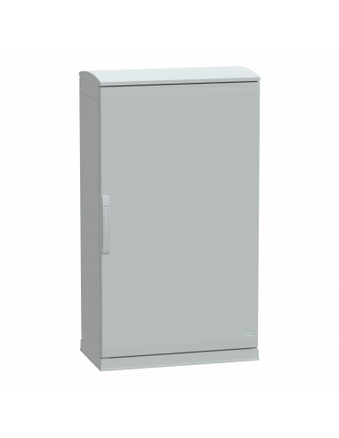 PanelSeT Armoire polyester socle + toit 1250x750x420- IP44 Ral 7035 SCHNEIDER NSYPLAZT1274G