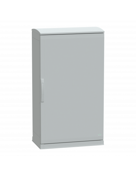 PanelSeT Armoire polyester socle + toit 1250x750x420- IP44 Ral 7035 SCHNEIDER NSYPLAZT1274G