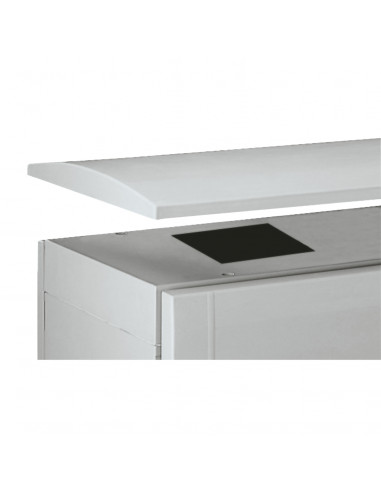 PanelSeT Armoire polyester socle + toit 1250x750x420- IP44 Ral 7035 SCHNEIDER NSYPLAZT1274G