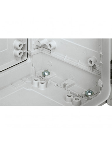 PanelSeT Armoire polyester socle + toit 1250x750x420- IP44 Ral 7035 SCHNEIDER NSYPLAZT1274G