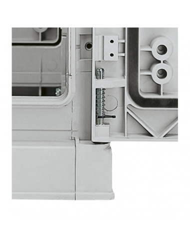 PanelSeT Armoire polyester socle + toit 1250x750x420- IP44 Ral 7035 SCHNEIDER NSYPLAZT1274G