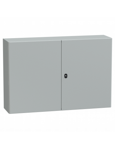 PanelSeT S3D Enveloppe acier H800xL1200xP300 2 portes pleines SCHNEIDER NSYS3D81230D