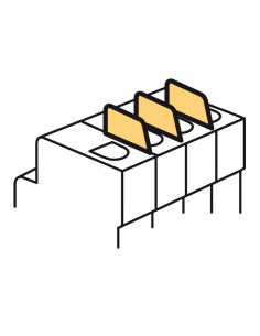 Jeux de 6 cloisons de séparation des pôles, d'isolement pour disjoncteur DX³ 1 module par pôle LEGRAND 406305 2