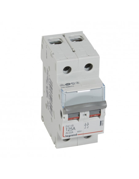 Interrupteur-sectionneur DX³-IS 2 Pôles 400V 125A 2 modules LEGRAND 406450