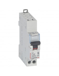 Disjoncteur DX³6000 10kA arrivée haute automatique et départ bas à vis U+N 230V~ 32A courbe C 1 module LEGRAND 407717 2