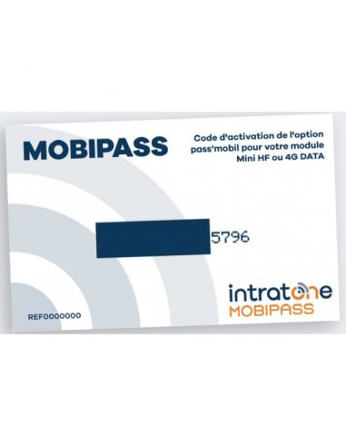 Carte MOBIPASS pour bloc de communication data INTRATONE INT25-0037