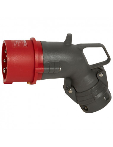 Fiche mobile coudée Hypra IP44 16A de 380V à 415V 3P+N+T plastique LEGRAND 052264