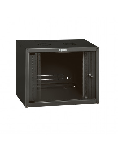 Coffret fixe 19 pouces livré monté Linkeo capacité 12U 625x600x450mm LEGRAND 646202