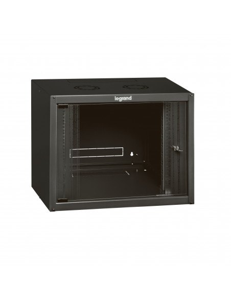Coffret fixe 19 pouces livré monté Linkeo capacité 12U 625x600x450mm LEGRAND 646202