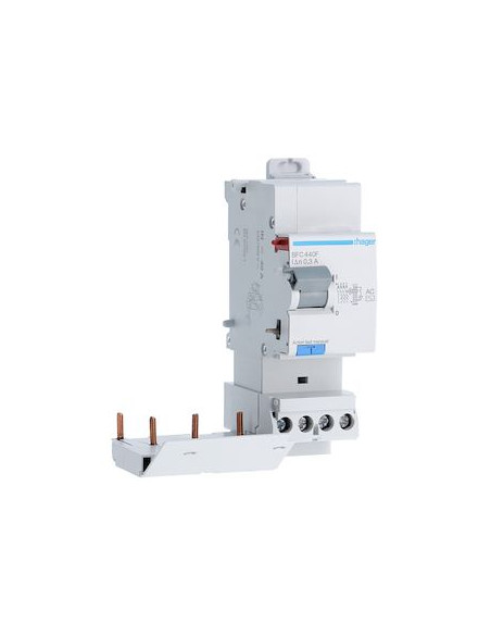 Bloc différentiel 3P+N 40A 300mA type AC HAGER BFC440F