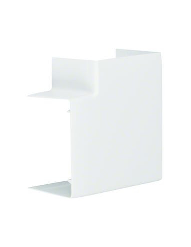 Angle plat variable pour LF/LFF60090 h 90mm x p 60mm RAL 9016 Pure HAGER LFF6009059016