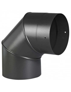 Coude émaillé 90° noir mat...