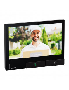 Poste intérieur Classe 300X Noir avec boucle inductive  BTICINO BT344746
