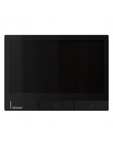 Poste intérieur Classe 300X Noir avec boucle inductive  BTICINO BT344746