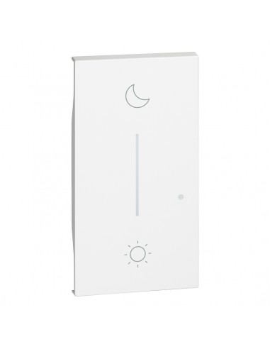 Enjoliveur Living Now with Netatmo pour commande lever coucher 2 modules blanc BTICINO BTKW41M2