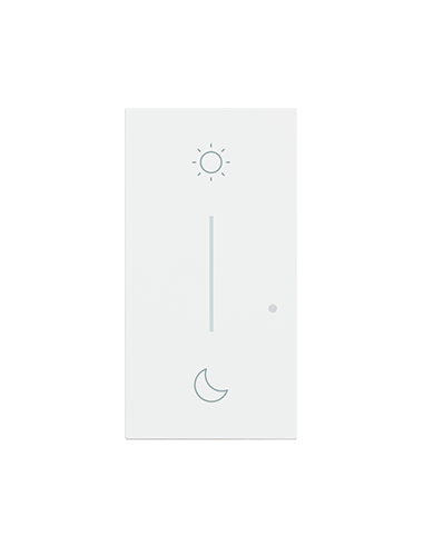 Enjoliveur Living Now with Netatmo pour commande lever coucher 2 modules blanc BTICINO BTKW41M2