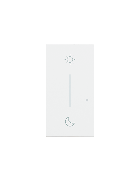 Enjoliveur Living Now with Netatmo pour commande lever coucher 2 modules blanc BTICINO BTKW41M2