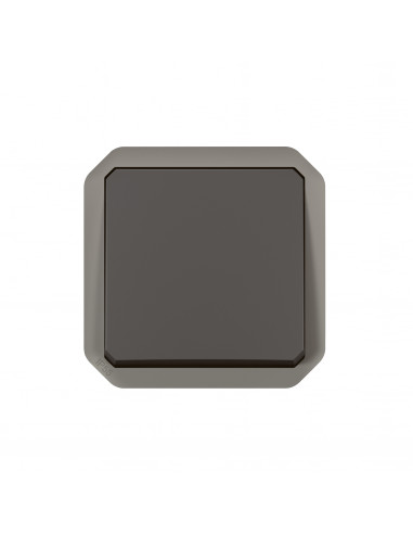 Commande simple réversible Plexo va-et-vient ou poussoir anthracite LEGRAND 069757L