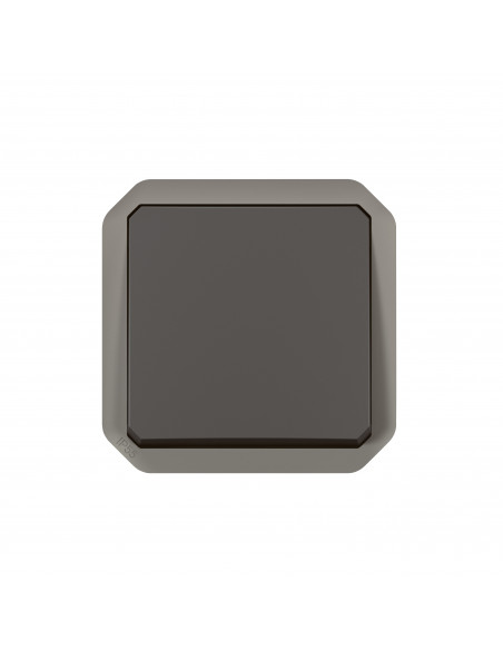Commande simple réversible Plexo va-et-vient ou poussoir anthracite LEGRAND 069757L