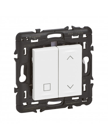 Commande sans fil sans pile pour inter volet Mosaic with Netatmo blanc LEGRAND 077055L