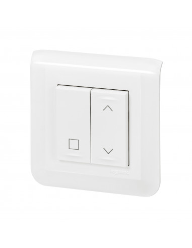 Commande sans fil sans pile pour inter volet Mosaic with Netatmo blanc LEGRAND 077055L