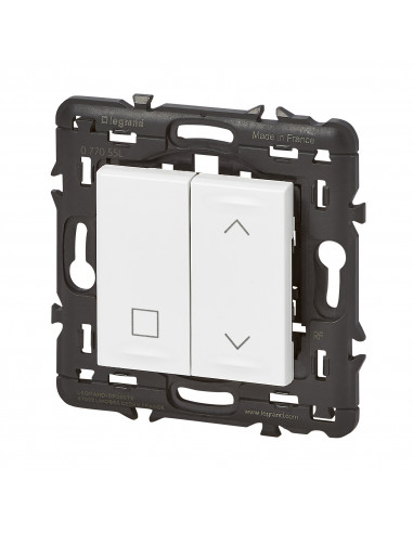 Commande sans fil sans pile pour inter volet Mosaic with Netatmo blanc LEGRAND 077055L