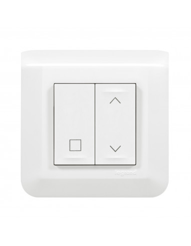 Commande sans fil sans pile pour inter volet Mosaic with Netatmo blanc LEGRAND 077055L