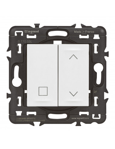 Commande sans fil sans pile pour inter volet Mosaic with Netatmo blanc LEGRAND 077055L
