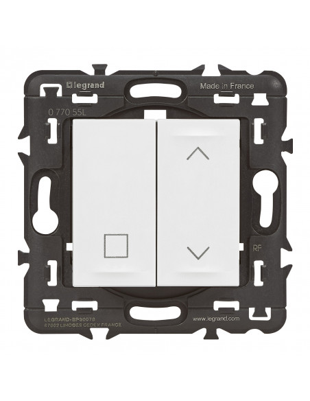 Commande sans fil sans pile pour inter volet Mosaic with Netatmo blanc LEGRAND 077055L