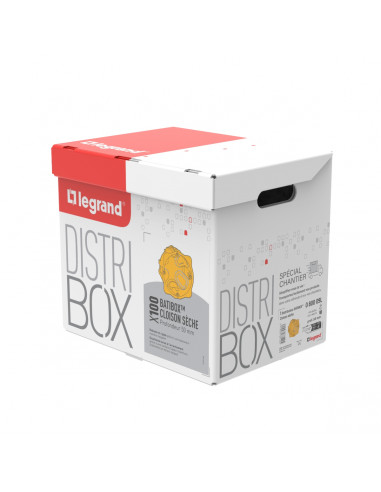Distribox cloisons sèches lot de 100 boîtes cloisons sèches profondeur 50mm LEGRAND 080009L