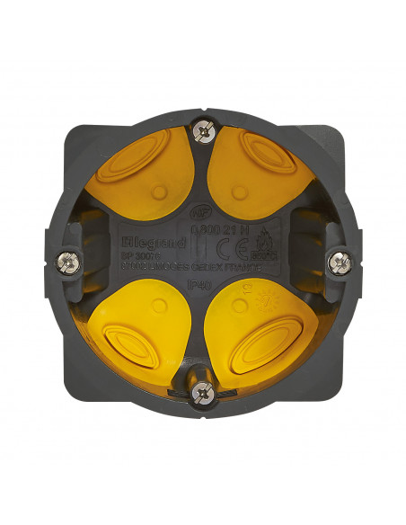 Boîte Eco batibox 1 poste D67mm profondeur 40mm LEGRAND 080021L