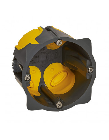 Boîte d'encastrement monoposte Eco Batibox Ø 67mm ou 2 modules profondeur 50mm LEGRAND 080031L