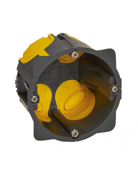 Boîte d'encastrement monoposte Eco Batibox Ø 67mm ou 2 modules profondeur 50mm LEGRAND 080031L