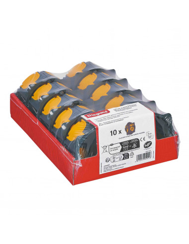Lot de 10 boîtes Eco Batibox 10 x 1 poste profondeur 40mm LEGRAND 200157L