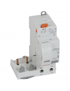BLOC DIFFERENTIEL ADAPTABLE DX³ AUTO 2 POLES 400V 63 A TYPE AC 300MA LEGRAND 410420