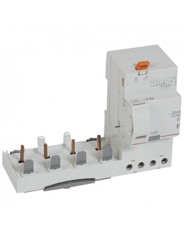 Bloc différentiel DX³ à vis Tétrapolaire 4 pôles 63A Type HPI 30mA LEGRAND 410636