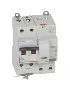 Disjoncteur Différentiel DX3 Vis 2 Pôles 400V 32A  Type AC 300MA 10KA Courbe C 4 Modules LEGRAND 411175