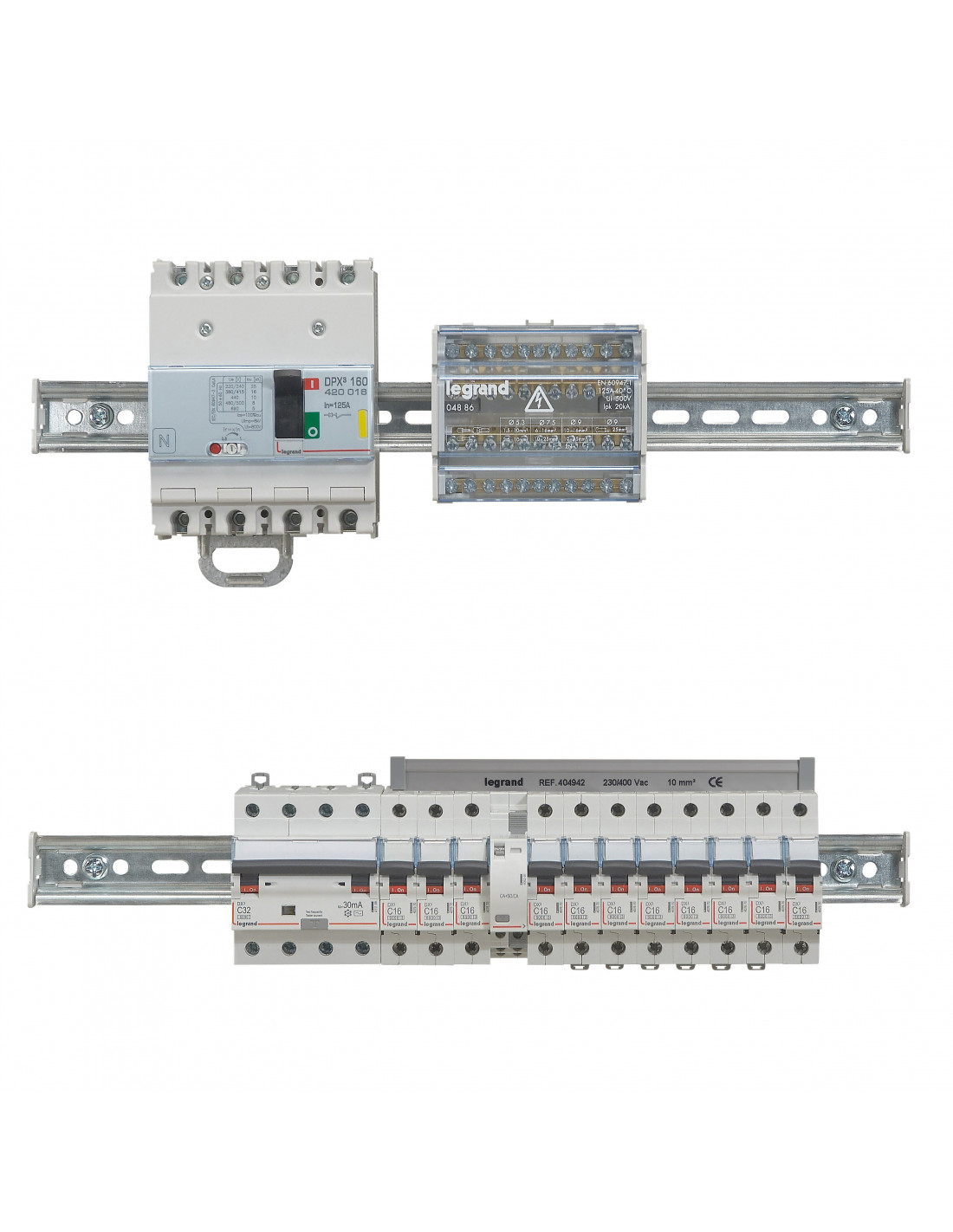 Legrand - Disjoncteur diff DX³ 6000 - vis/vis - 4P 400V~ - 20A - type AC  30mA - courbe C 