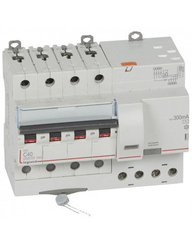 Disjoncteur Différentiel Legrand DX³ 6000 4P 63A 400V 10kA - Référence 411222, Neuf D'origine