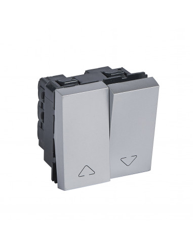DOUBLE INTERRUPTEUR VOLET ROULANT SQU ARE ARTEOR SOFT ALU LEGRAND 571054