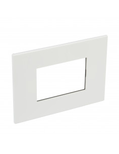 PLAQUE DE FINITION ARTEOR 3 MODULES CARRE BLANC LEGRAND 575010