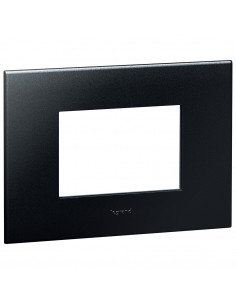 PLAQUE DE FINITION ARTEOR 3 MODULES CARRE GRAPHITE LEGRAND 575012