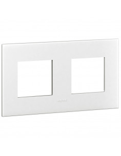 PLAQUE DE FINITION ARTEOR 2X2 MODULES CARRE BLANC LEGRAND 575020 2