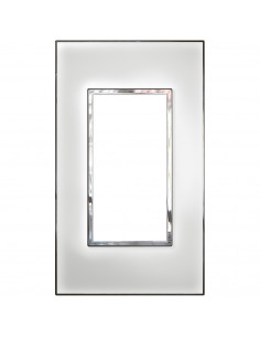 PLAQUE DE FINITION ARTEOR 4 MODULES CARRE MIRROR WHITE LEGRAND 575034
