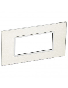 PLAQUE DE FINITION ARTEOR 4 MODULES CARRE STAINLESS STEEL LEGRAND 575036