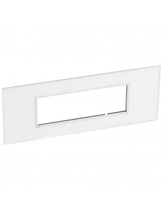 PLAQUE DE FINITION ARTEOR 6 MODULES CARRE MIRROR WHITE LEGRAND 575044