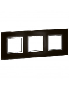 PLAQUE DE FINITION ARTEOR 3X2 MODULES CARRE MIRROR NOIR LEGRAND 575053